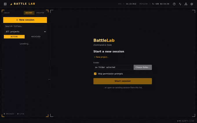 Handing a live Claude session to Codex in BattleLab: open the hand-off from the sidebar row menu, pick Codex as the target with Kimi, Gemini and Antigravity greyed out, review the AI-written seed, and a fresh Codex session opens with it already pasted in