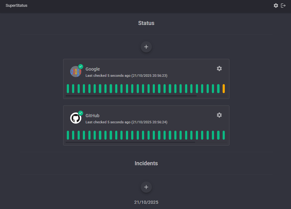 First post and info about superstatus server